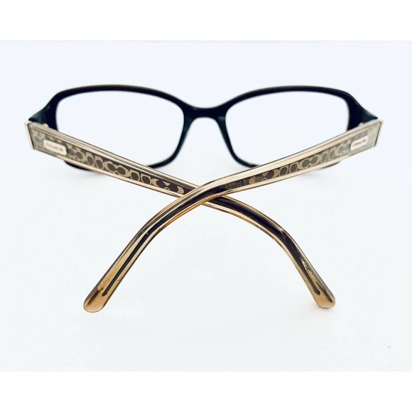 Coach Brown Rectangular Frame Glasses - Picture 5 of 12